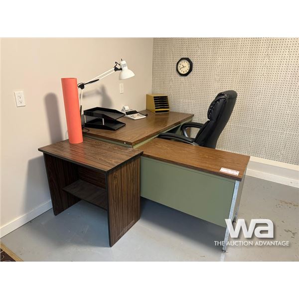(2) DESKS & OFFICE CHAIR