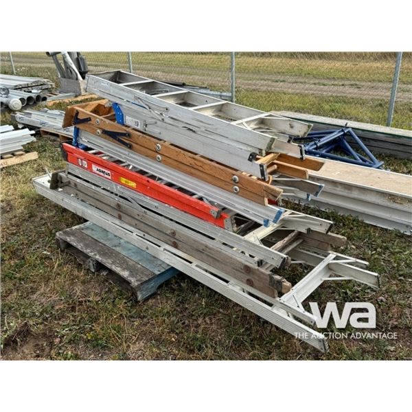 QTY. OF VARIOUS SIZED LADDERS