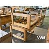 Image 3 : (2) WOODEN DISPLAY STANDS ON WHEELS