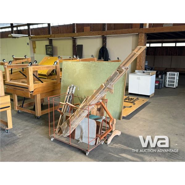 SHOP CRATE ON WHEELS, MISC. MATERIALS