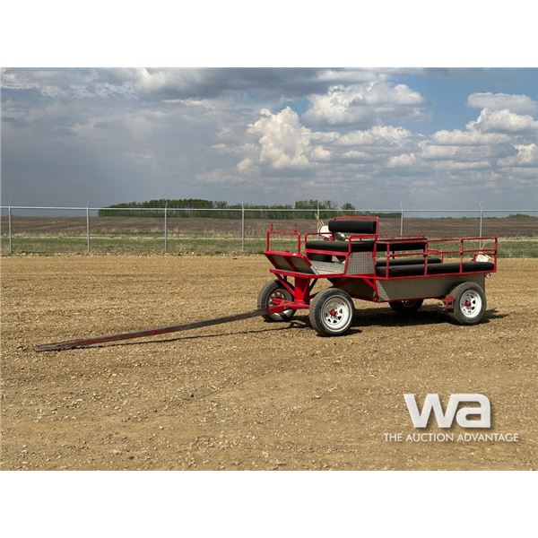 HORSE DRAWN SIX SEAT WAGON WITH CANVAS COVER