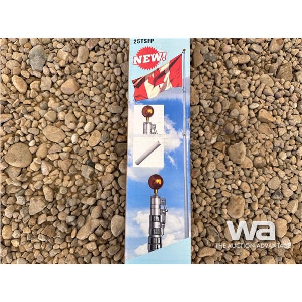 25 FT. TELESCOPIC ALUMINUM FLAG POLE
