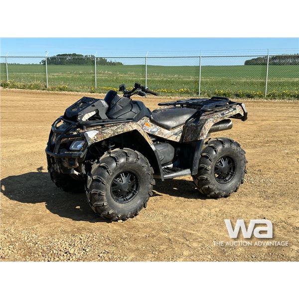 2012 CAN-AM 650 OUTLANDER XT ATV