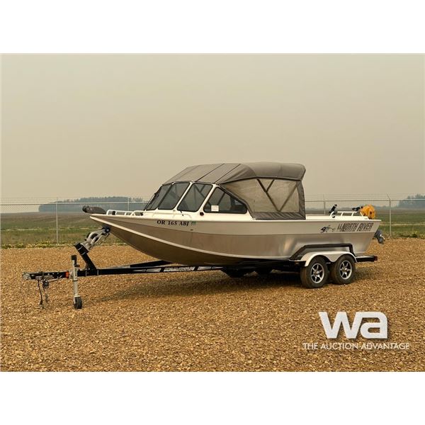 2002 NORTH RIVER TRAPPER 22 FT. JET BOAT