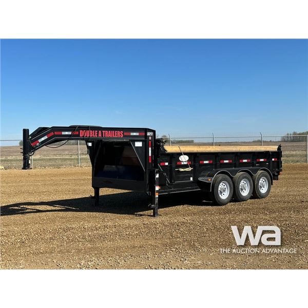 2013 DOUBLE A LB217 16 FT. TRIDEM DUMP TRAILER