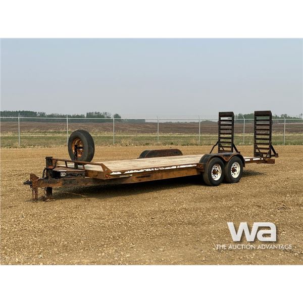 2013 CANTRA 22 FT. T/A FLAT DECK TRAILER