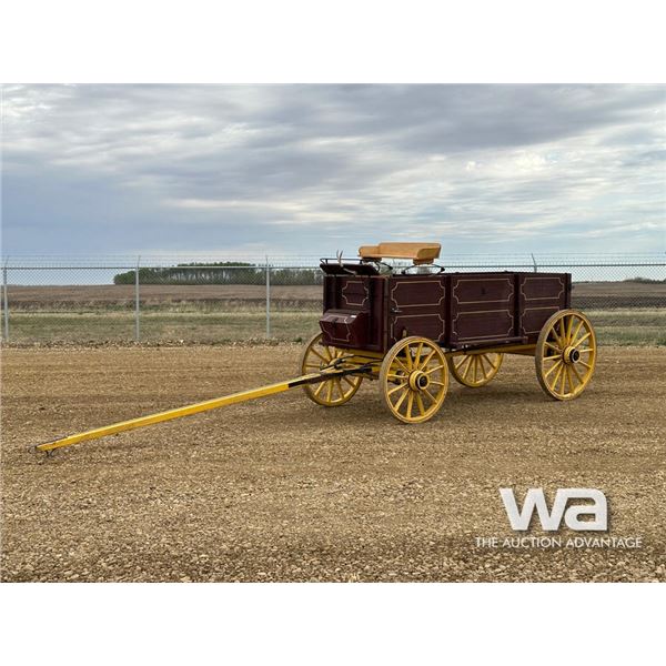 ADAMS HORSE DRAWN GRAIN WAGON