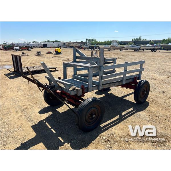 HORSE DRAWN BLUE WAGON