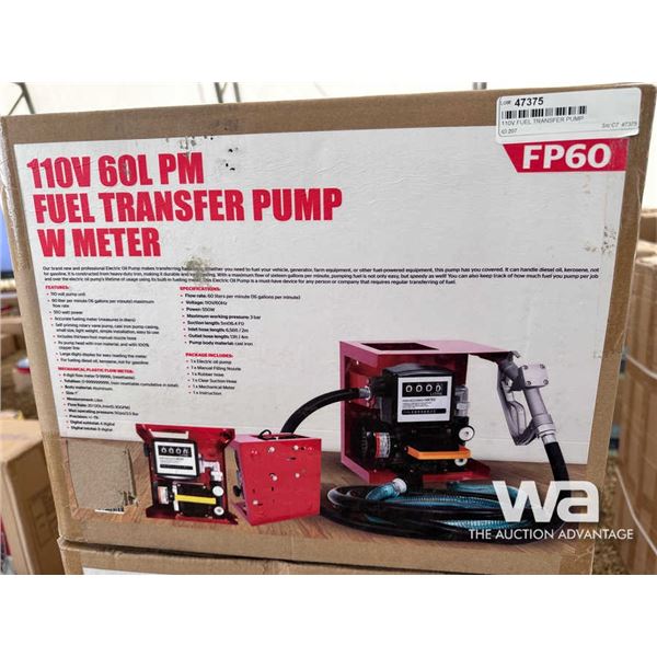 110V FUEL TRANSFER PUMP
