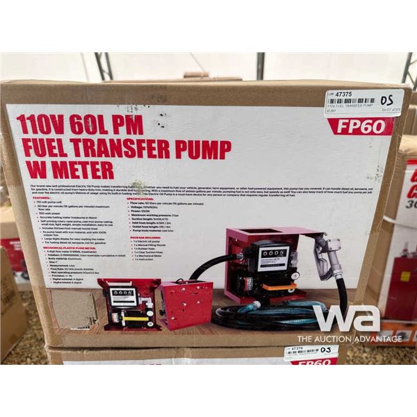 110V FUEL TRANSFER PUMP