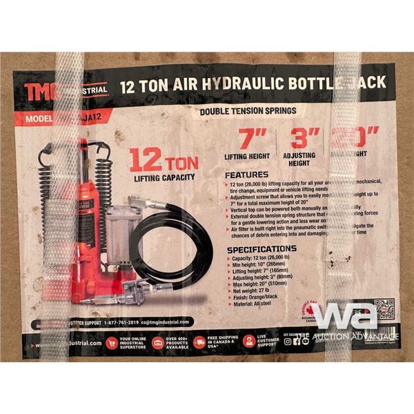TMG 12 TON AIR HYDRAULIC BOTTLE JACK