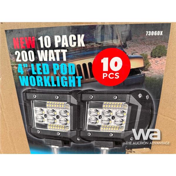4 IN. SQUARE LED WORKLIGHT 10 PCS