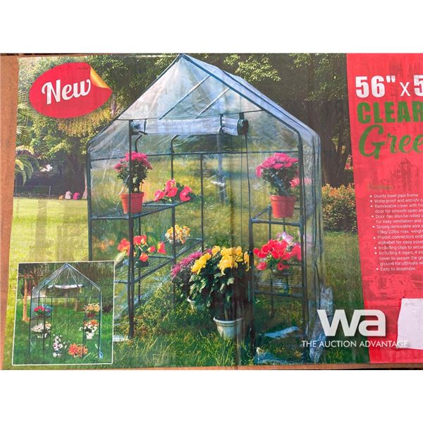 CLEAR WALK IN GREENHOUSE