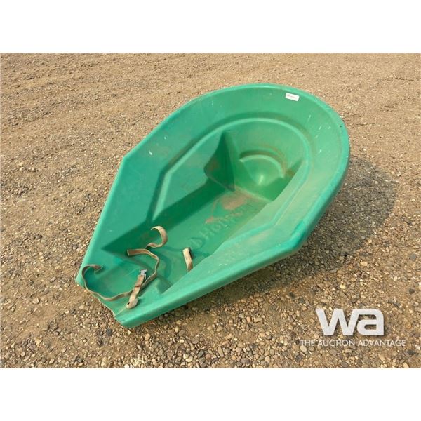 GREEN POLY GRAIN HOPPER