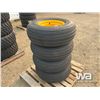 Image 3 : (4) TREADURA 11L-15 IMPLEMENT TIRES & RIMS