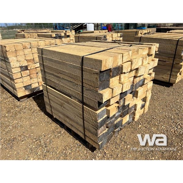 (80) 4X6X4 FT. ROUGH TIMBERS