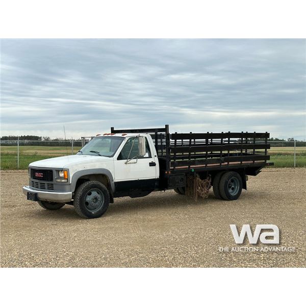 1998 GMC 3500HD SL FLATBED TRUCK