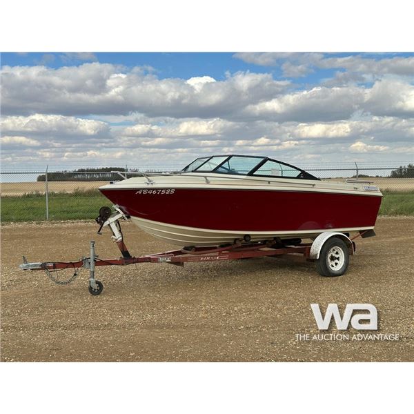 1980 AQUASTAR 17 FT. BOAT
