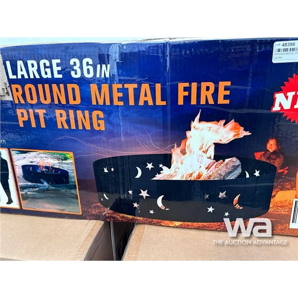 ROUND METAL FIRE PIT RING