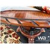 Image 7 : HARD OAK ROUND TABLE & (4) CHAIRS
