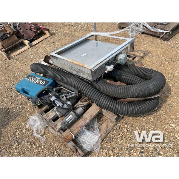 IMPACT GUNS, PIPE STAND, CORDLESS DRILL, HOSE