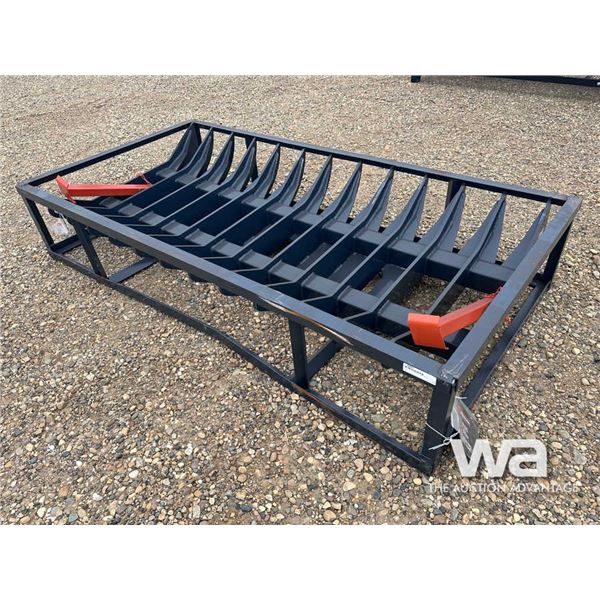 TMG 72 IN. SKID STEER ROOT RAKE