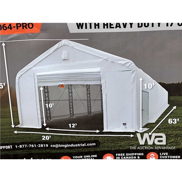 TMG 20 X 63 FT. DUAL TRUSS STORAGE SHELTER