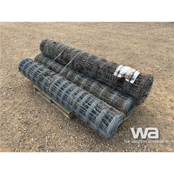 (4) ROLLS OF WIRE FENCING
