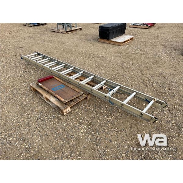 ALUMINUM EXTENSION LADDER & CREEPER