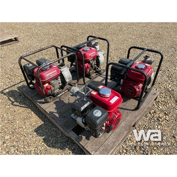 (4) HONDA WATER PUMPS
