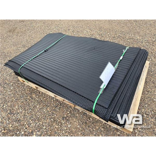 (25) 4 X 6 FT. RUBBER MATS