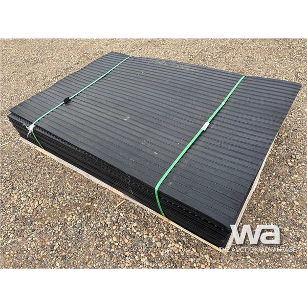 (25) 4 X 6 FT. RUBBER MATS