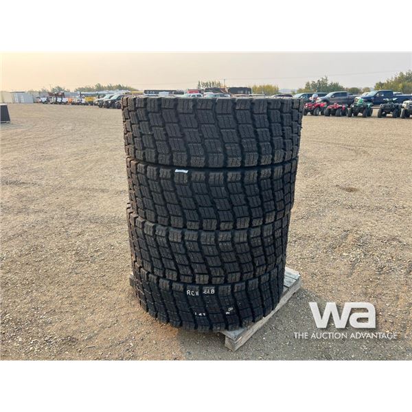(4) 17.5 X 25 SNOW PLUS GRADER TIRES