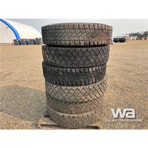(6) 11 R24.5 TIRES