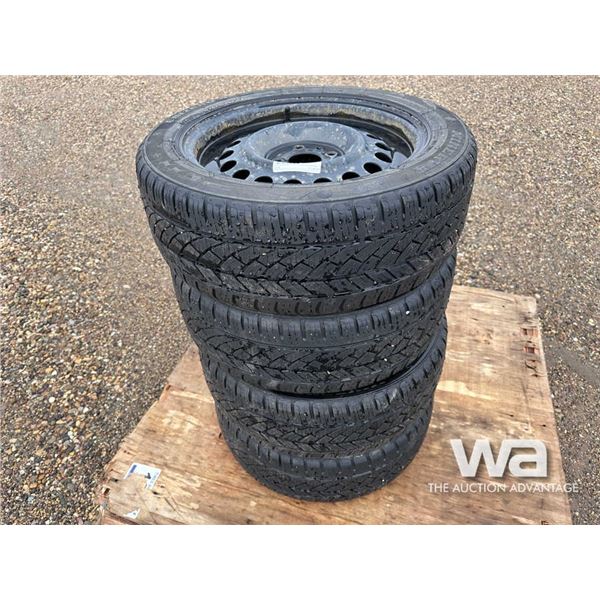 (4) MINERVA 185/55R15 TIRES & RIMS
