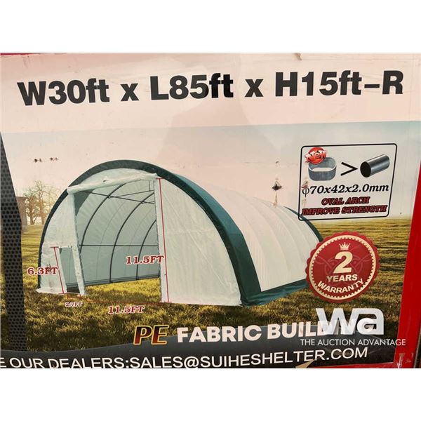 2023 SUIHE  85X30X12 FT. STORAGE BUILDING
