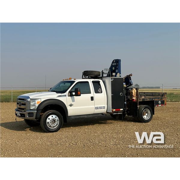 2012 FORD F-550 XLT SUPER DUTY E-CAB BOOM TRUCK