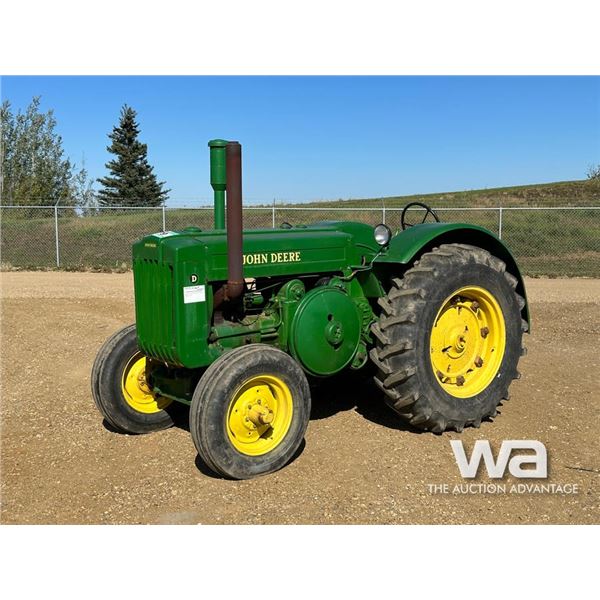 1946 JOHN DEERE D 2WD ANTIQUE TRACTOR