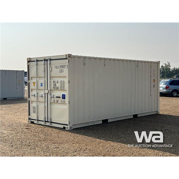 2023 ONE WAY 8.6 FT. X 20 FT. SHIPPING CONTAINER