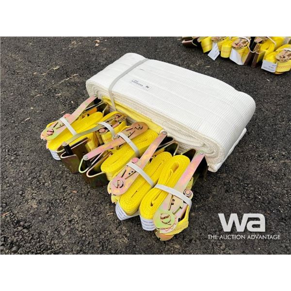 HEAVY DUTY RECOVERY STRAP, (5) 2 IN. STRAPS