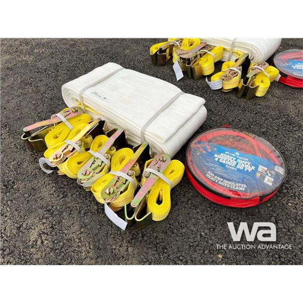 HEAVY DUTY RECOVERY STRAP, (5) 2 IN. STRAPS