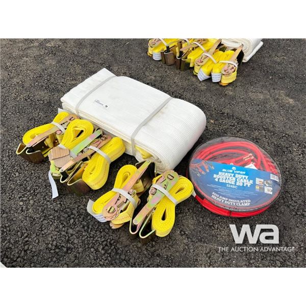 HEAVY DUTY RECOVERY STRAP, (5) 2 IN. STRAPS