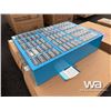 Image 2 : STEEL CABINET WITH 75 CLEAR PLASTIC DRAWERS