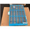Image 3 : STEEL CABINET WITH 75 CLEAR PLASTIC DRAWERS