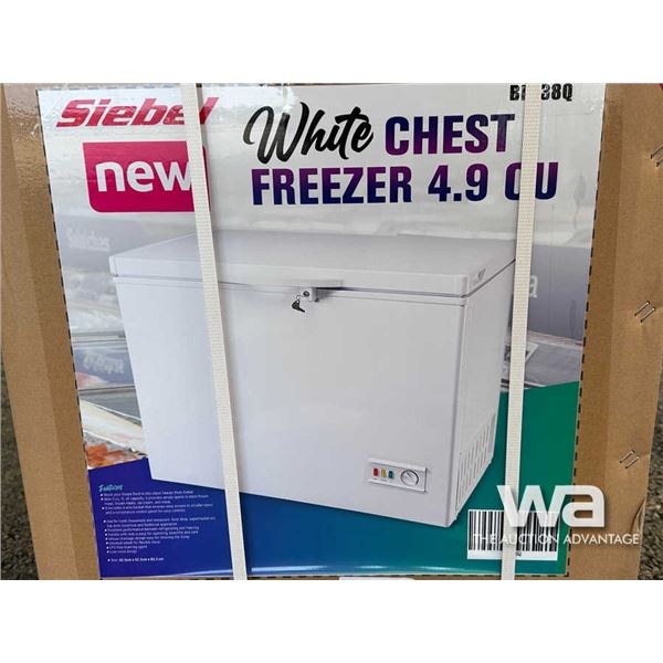 SIEBEL WHITE CHEST FREEZER 4.9 CU