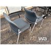Image 2 : (2) FABRIC CHAIRS WITH ARMS