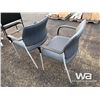 Image 3 : (2) FABRIC CHAIRS WITH ARMS