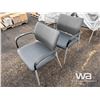 Image 4 : (2) FABRIC CHAIRS WITH ARMS