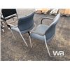 Image 3 : (2) FABRIC CHAIRS WITH ARMS