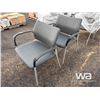 Image 4 : (2) FABRIC CHAIRS WITH ARMS